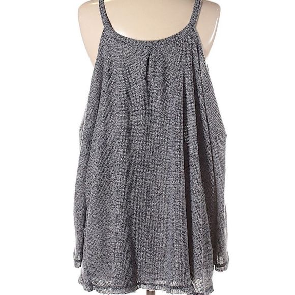 Anthropologie Gray Cold Shoulder Sweater - Picture 5 of 5